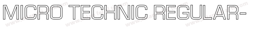 Micro Technic Regular字体转换